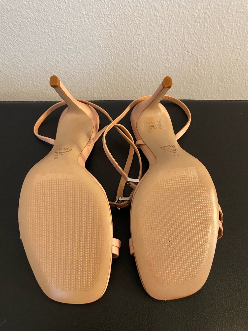 SCHUTZ Blush Strappy High Heel Sandals NWOT - Picture 4 of 13